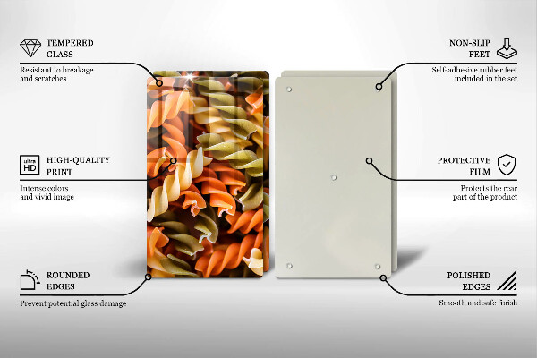 Protection plaque induction Pâtes fusilli