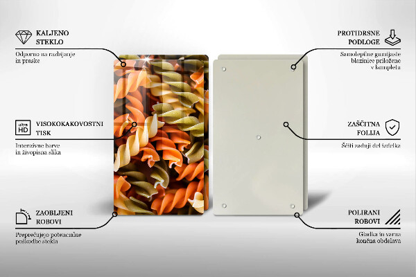 Protection plaque induction Pâtes fusilli