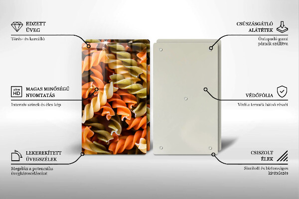 Protection plaque induction Pâtes fusilli