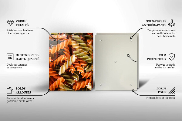 Protection plaque induction Pâtes fusilli