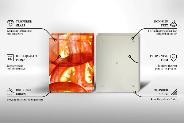 Protection plaque induction Une tranche de tomate rouge