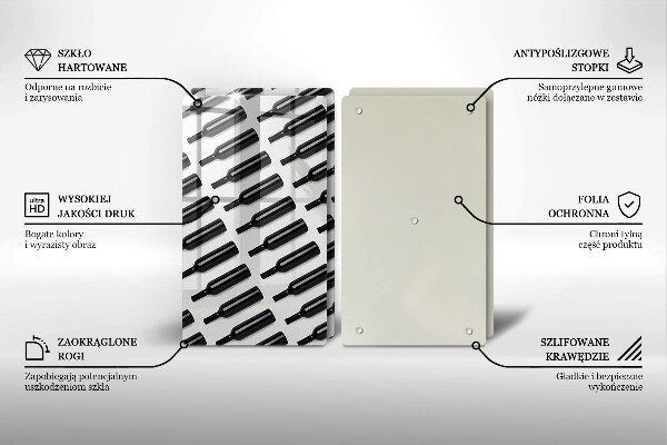 Protection plaque induction Bouteilles de vin noir