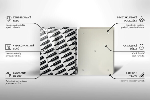 Protection plaque induction Bouteilles de vin noir