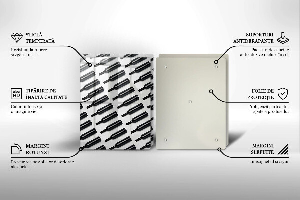 Protection plaque induction Bouteilles de vin noir