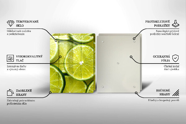 Protection plaque induction Tranches de citron vert