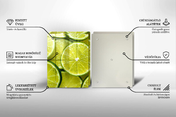 Protection plaque induction Tranches de citron vert