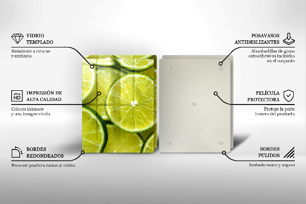 Protection plaque induction Tranches de citron vert