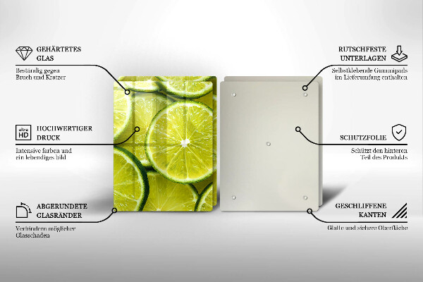 Protection plaque induction Tranches de citron vert