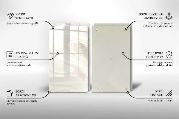 Protection plaque induction Texture crémeuse