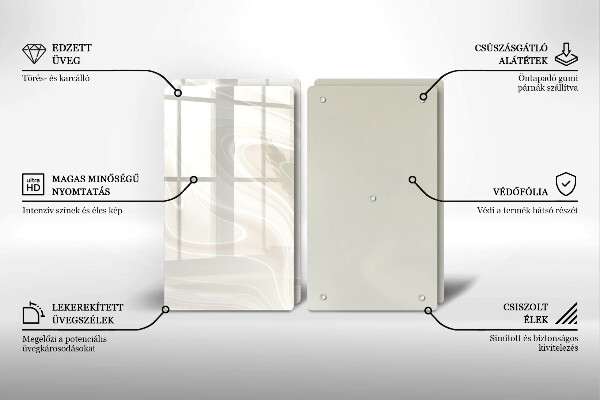 Protection plaque induction Texture crémeuse