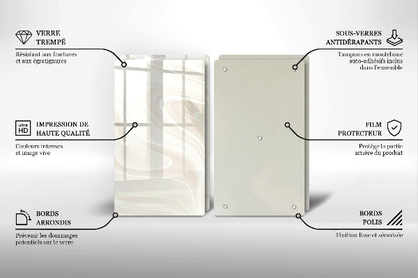 Protection plaque induction Texture crémeuse