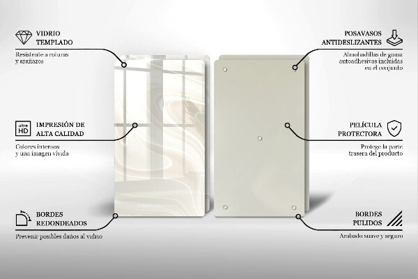 Protection plaque induction Texture crémeuse
