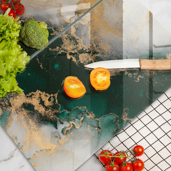 Protection plaque induction Marbre multicolore