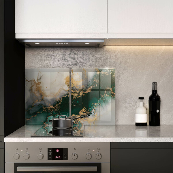 Protection plaque induction Marbre multicolore