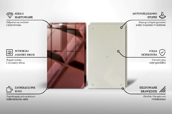 Protection plaque induction Cubes de chocolat