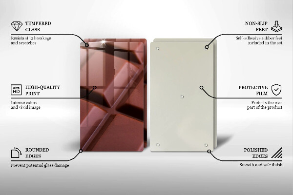 Protection plaque induction Cubes de chocolat