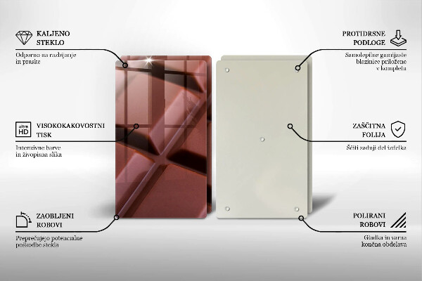 Protection plaque induction Cubes de chocolat