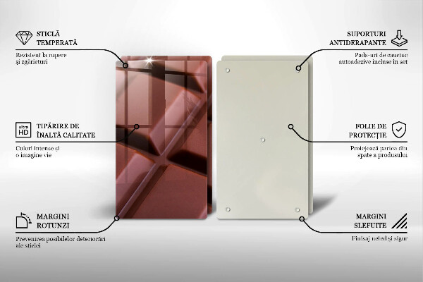 Protection plaque induction Cubes de chocolat