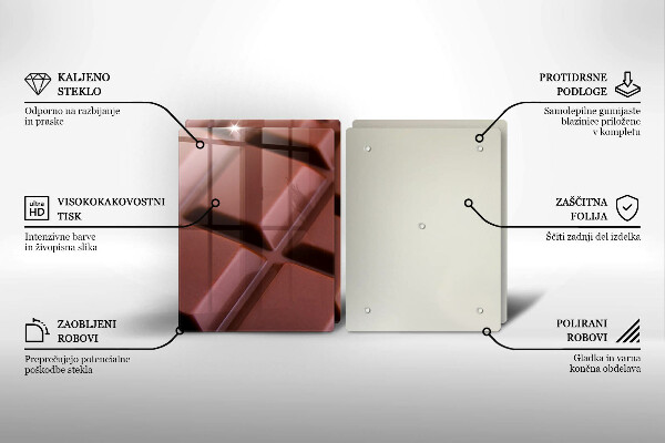 Protection plaque induction Cubes de chocolat