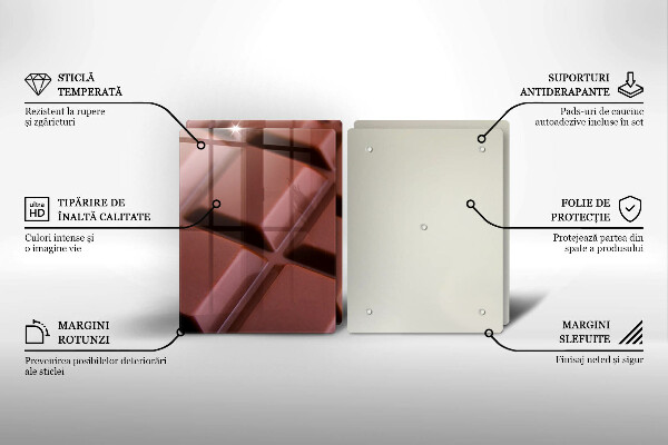 Protection plaque induction Cubes de chocolat