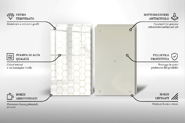 Protection plaque induction Motifs abstraits