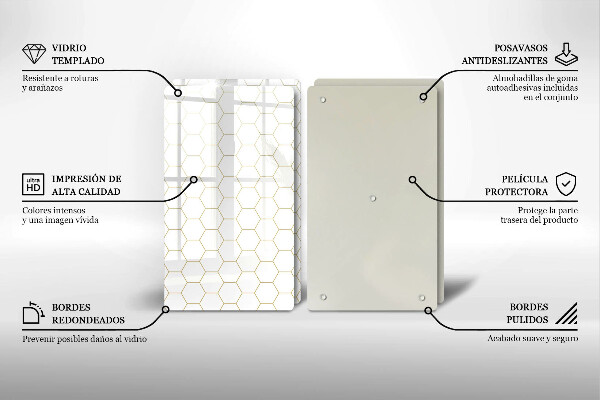 Protection plaque induction Motifs abstraits