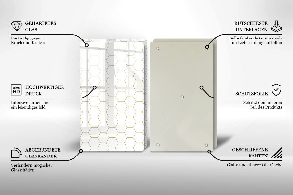 Protection plaque induction Motifs abstraits