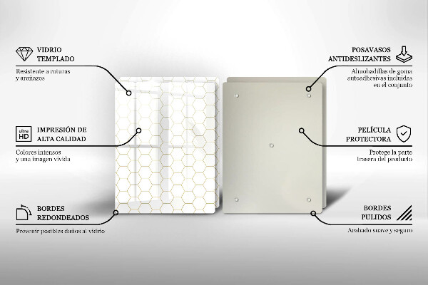 Protection plaque induction Motifs abstraits