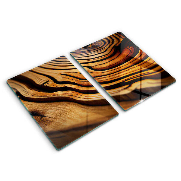 Protection plaque induction Souche de bois