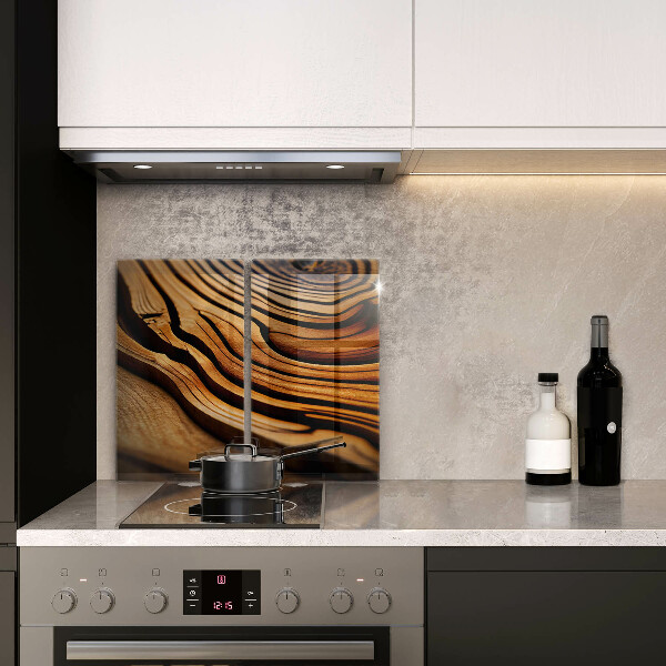 Protection plaque induction Souche de bois