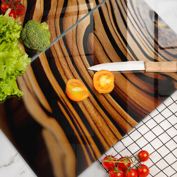 Protection plaque induction Souche de bois