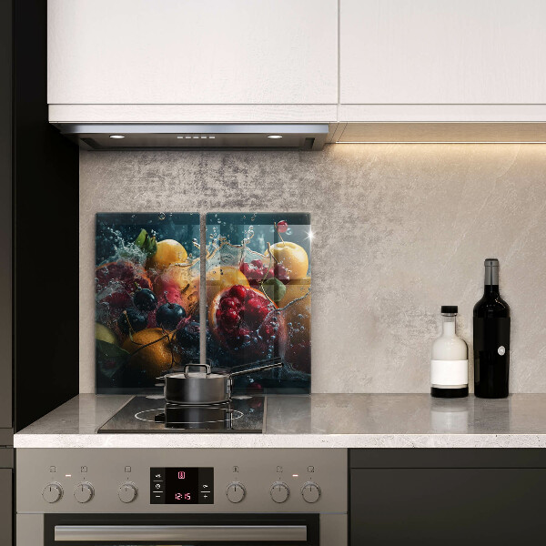 Protection plaque induction Fruits dans l'eau