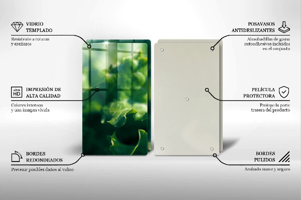 Protection plaque induction Feuilles de laitue