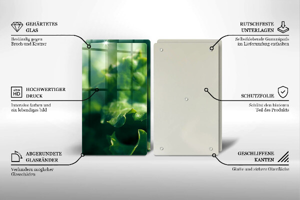 Protection plaque induction Feuilles de laitue