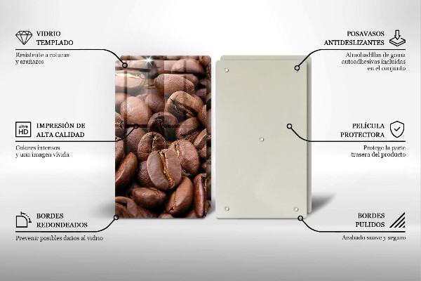 Protection plaque induction Grains de café