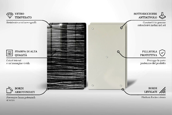 Protection plaque induction Abstraction noire