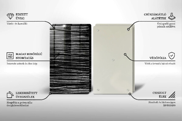 Protection plaque induction Abstraction noire