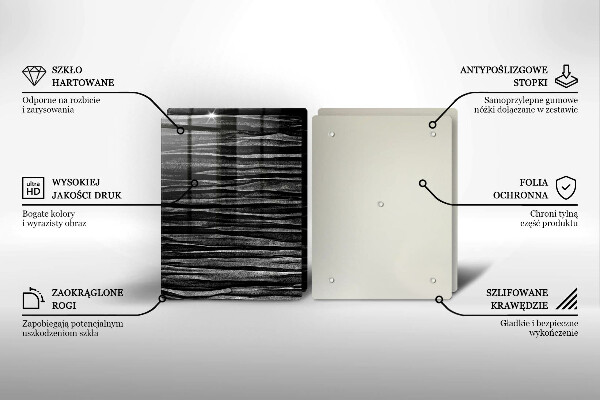 Protection plaque induction Abstraction noire