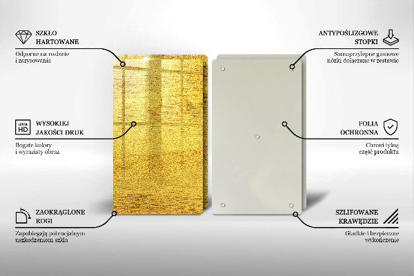 Protection plaque induction Abstraction jaune