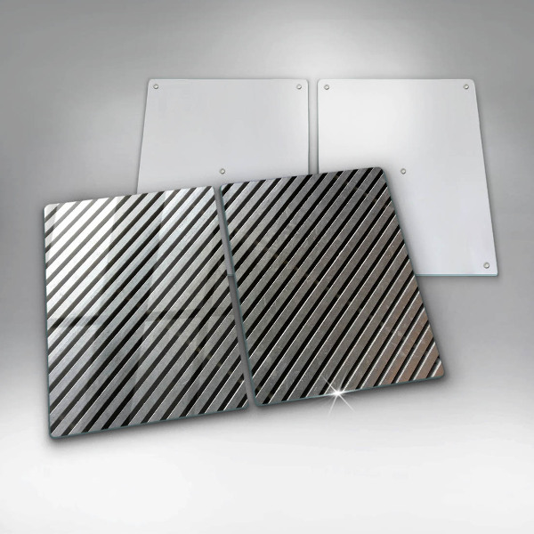 Protection plaque induction Lignes métalliques