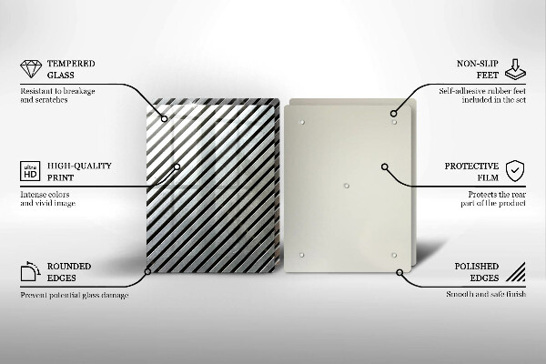 Protection plaque induction Lignes métalliques