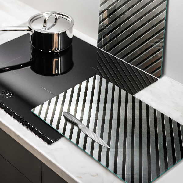 Protection plaque induction Lignes métalliques