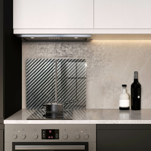 Protection plaque induction Lignes métalliques