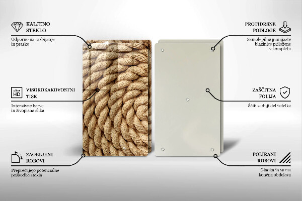 Protection plaque induction Corde enroulée