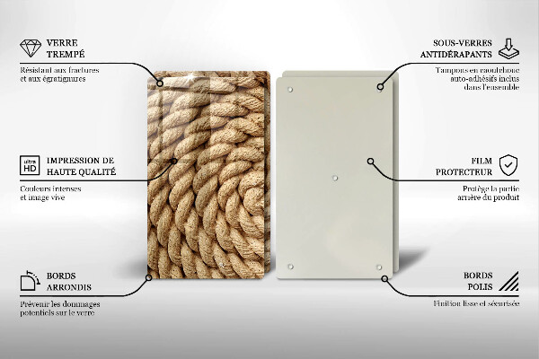 Protection plaque induction Corde enroulée