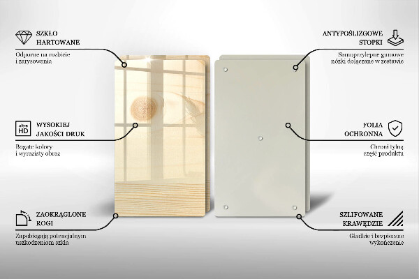 Protection plaque induction Une planche de bois