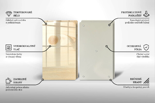 Protection plaque induction Une planche de bois