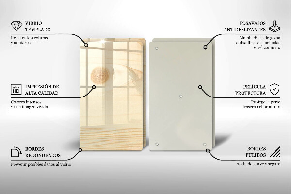 Protection plaque induction Une planche de bois