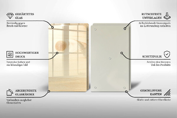 Protection plaque induction Une planche de bois