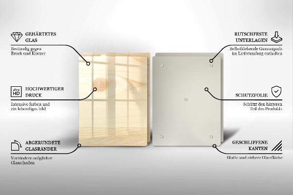 Protection plaque induction Une planche de bois